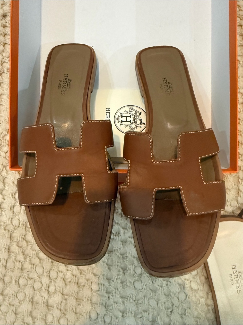 Hermes Oran Slide Sandals - Women's 37.5